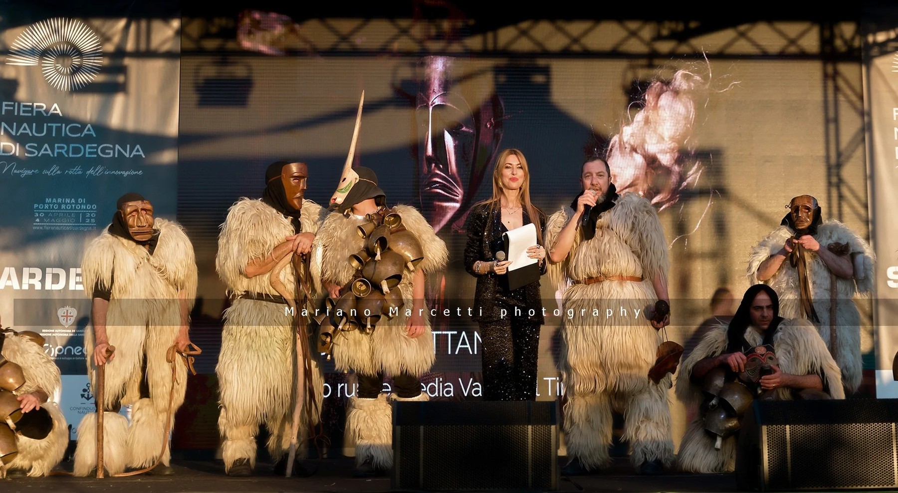 Claudia Licheri durante un evento dedicato alla cultura e al territorio